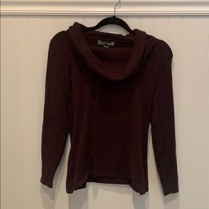 Brown cowl neck sweater